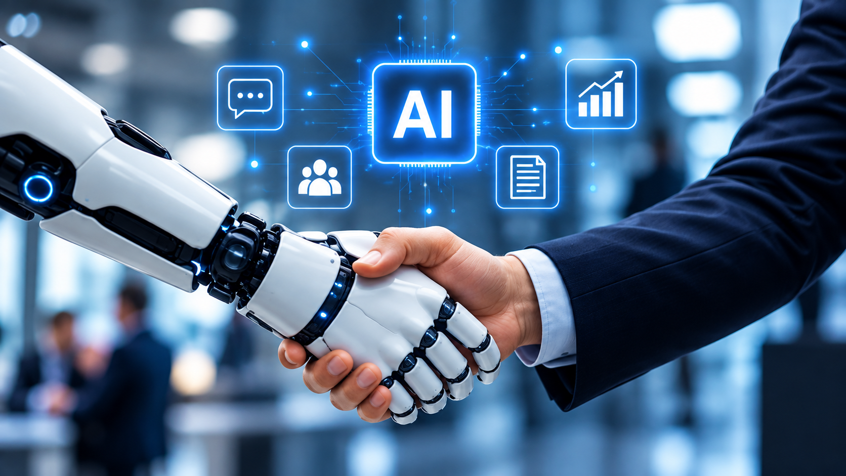 Interaction entre intelligence artificielle et commercial B2B