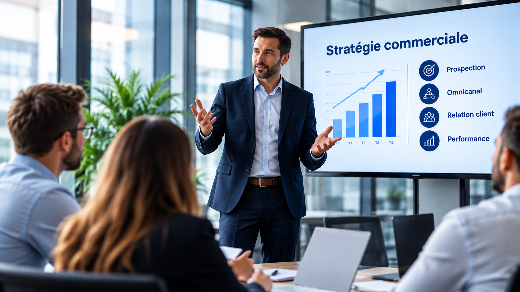 Présentation d’une stratégie de transformation commerciale B2B